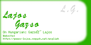 lajos gazso business card